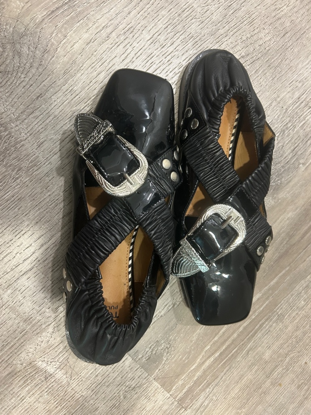 Toga Pulla Black ballet flats - Picture 3 of 5